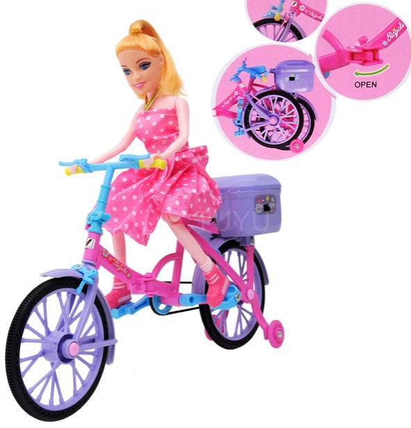 Electric Bicycle Toy, Barbie Mini Cycle, Cute Bicycle Toy For kids, Beautiful Barbie Doll Bicycle Electric Bicycle Toy, Barbie Mini Cycle, Cute Bicycle Toy For kids, Beautiful Barbie Doll Bicycle